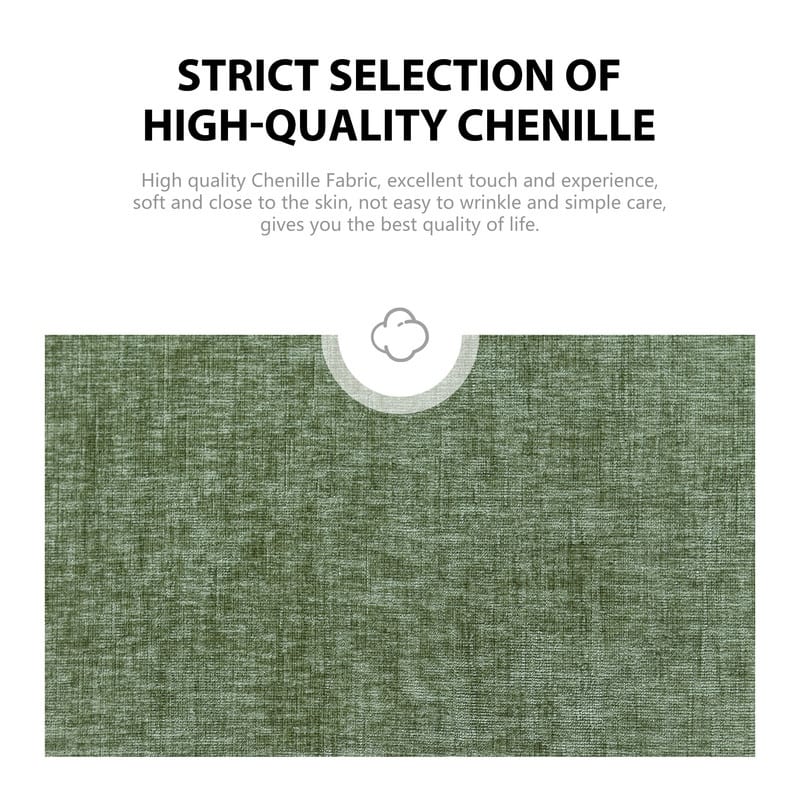Swivel 34.7" Wide Comfortable Chenille Accent Chair (Set of 4)