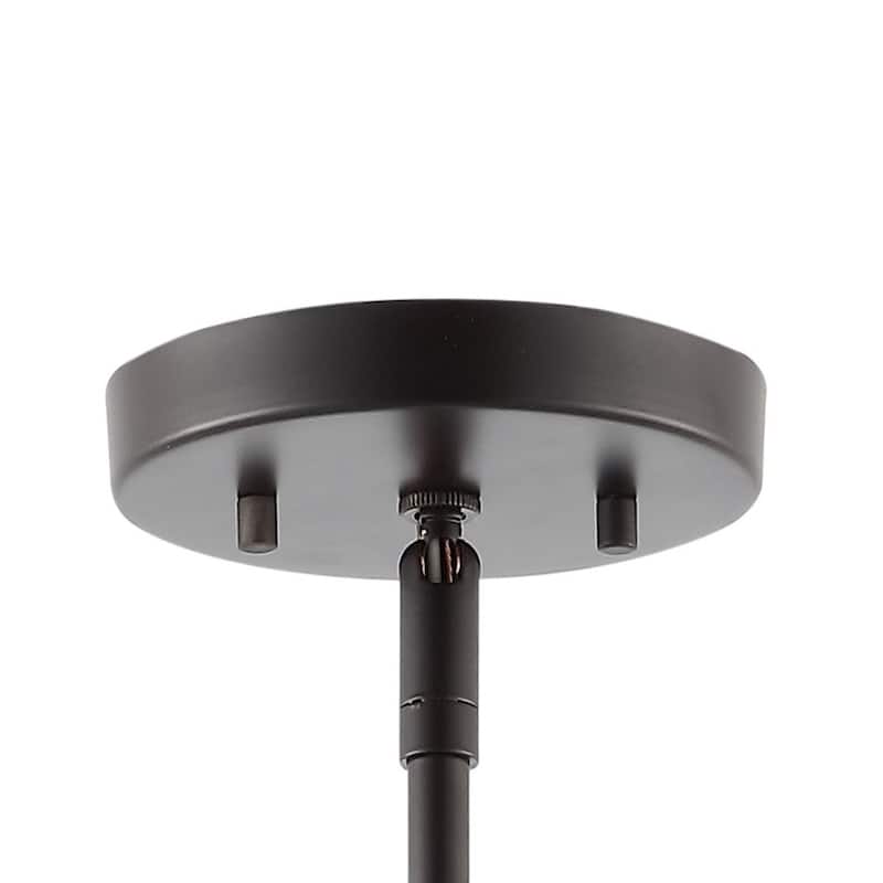 Collier 27.25" 8-Light Modern Mid-Century Iron LED Chandelier, by JONATHAN Y