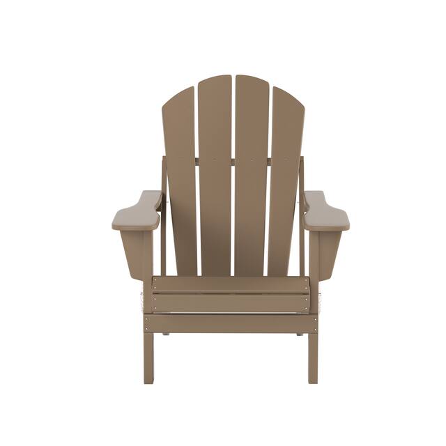 Laguna Outdoor Eco-Friendly Poly Folding Adirondack Chair (Set of 2)