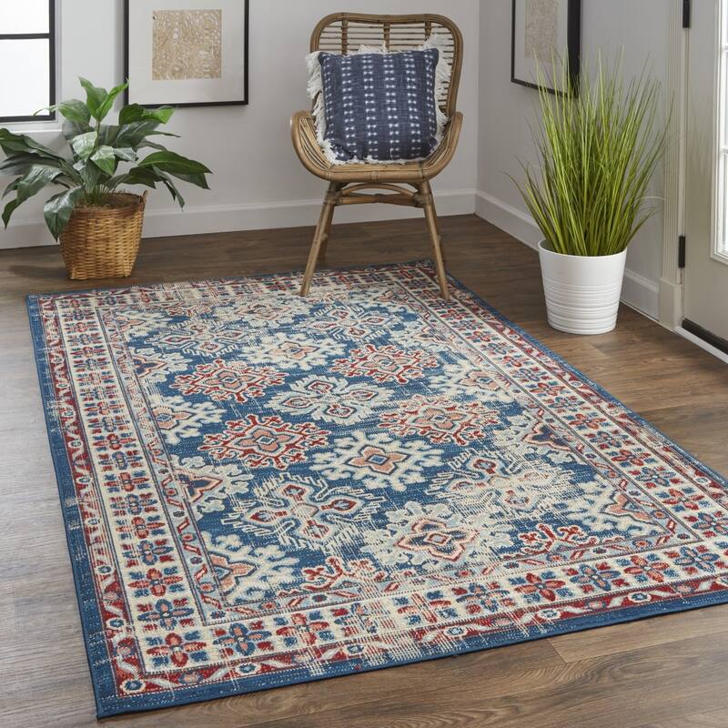 Vone Power Loomed Distressed Abstract Stain Resistant Area Rug By HomeRoots - 12' x 15'