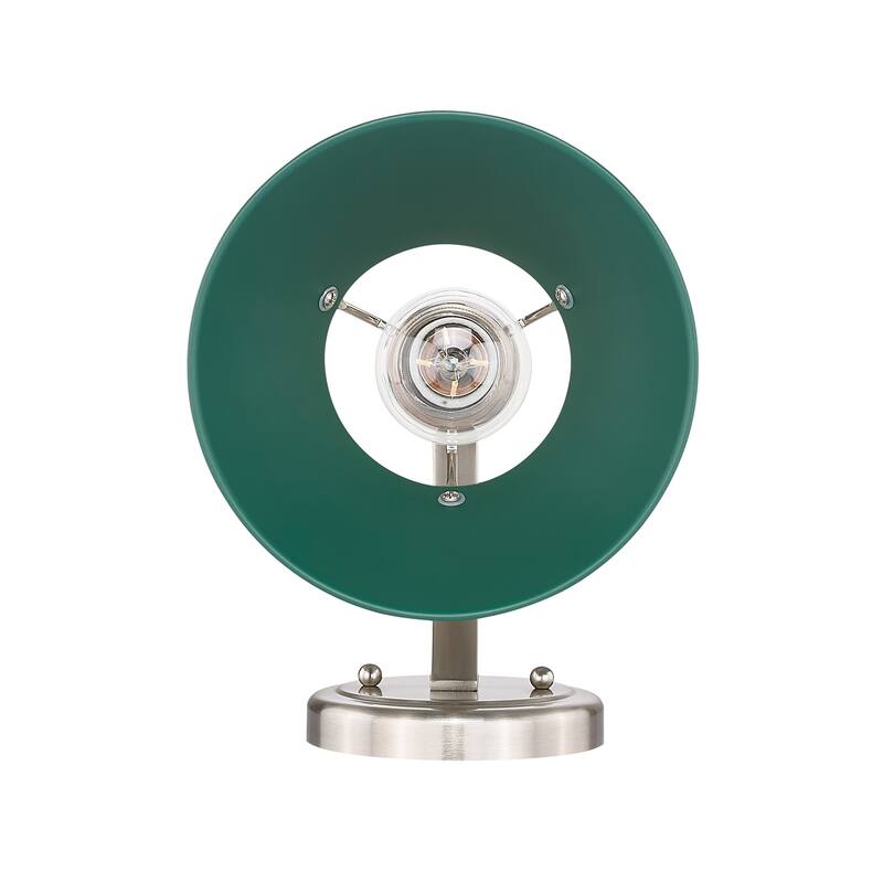 Yep by Golden Lighting Orwell 1-light Wall Sconce in Pewter and Pine Green shade