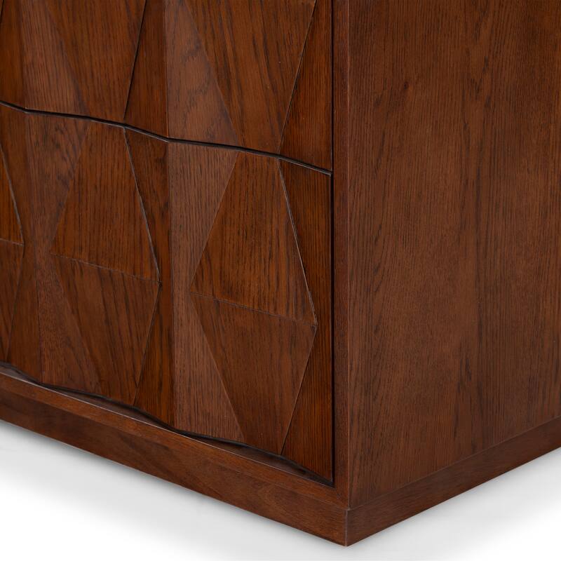 SAFAVIEH Couture Riabelle Wood 2 Drawer Nightstand
