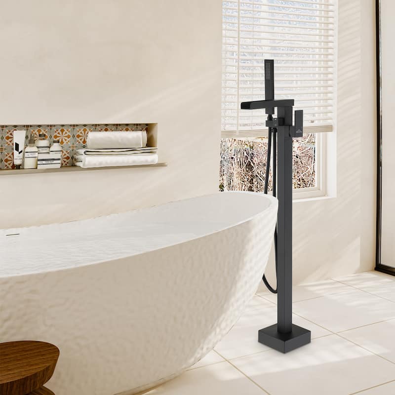 Freestanding Bathtub Faucet with Hand Held Shower