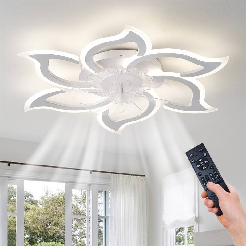 32.6" Ceiling Fan with Lights, Remote Control 3 Color Temperatures