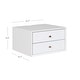 preview thumbnail 4 of 82, Nathan James Harper 2-Drawer Mid-Century Side Table