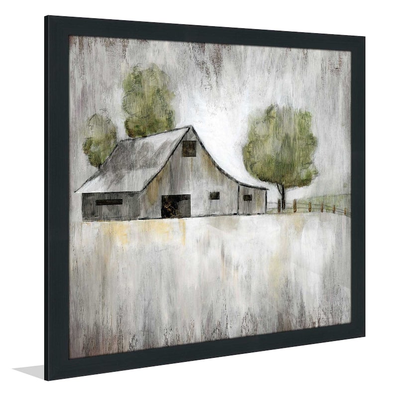 "Weathered Barn (Square)" by Nan Print on Acrylic