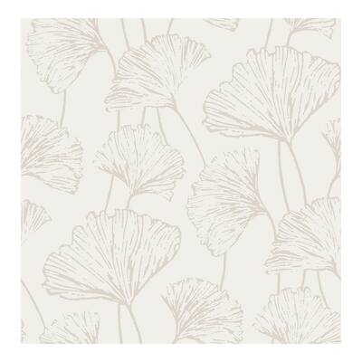 Silver Hikarigaoka Peel & Stick Wallpaper - 216in x 20.5in x 0.025in