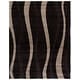 preview thumbnail 10 of 33, SAFAVIEH Florida Shag Assa Stripe 1.2-inch Thick Rug 8' x 10' - Dark Brown/Beige - Rectangle