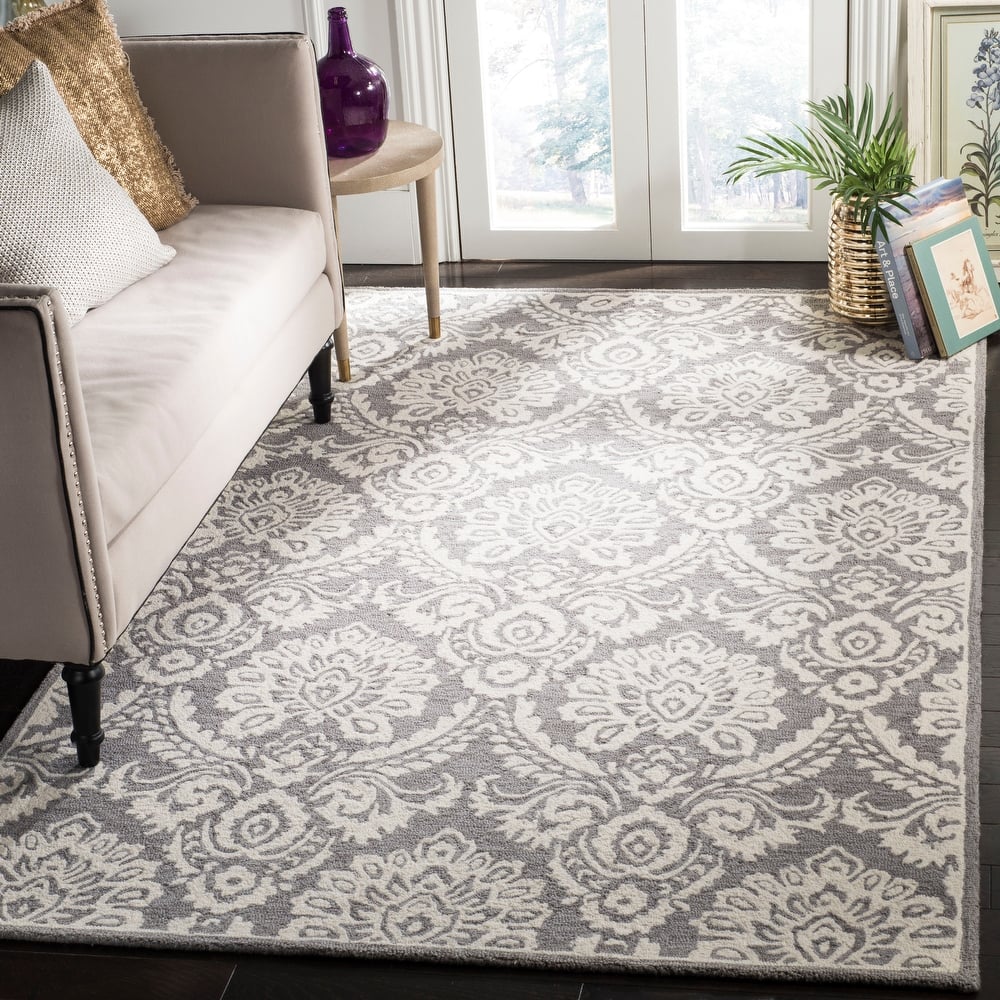 SAFAVIEH Handmade Blossom Esta Modern Floral Wool Rug