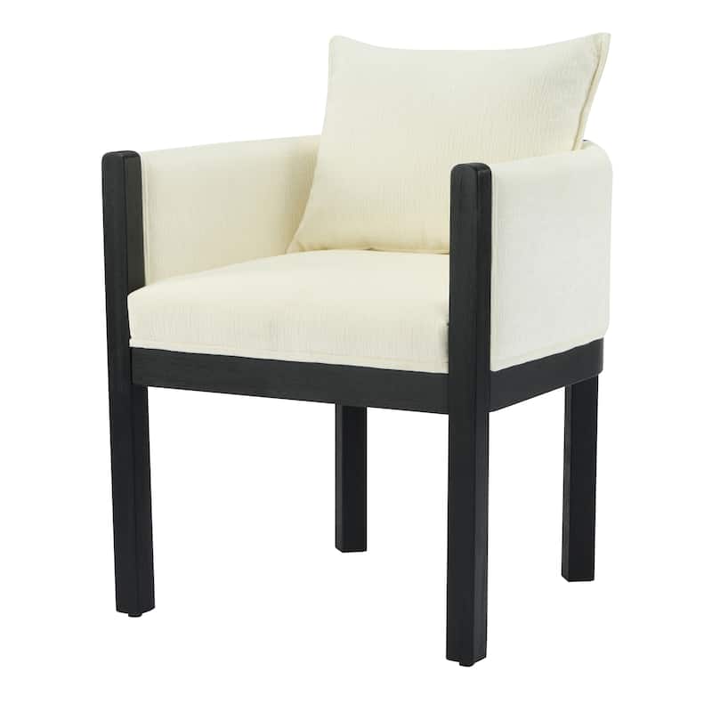 Christopher Knight Home - Callahan Linen Upholstered Dining Chair with Armrests