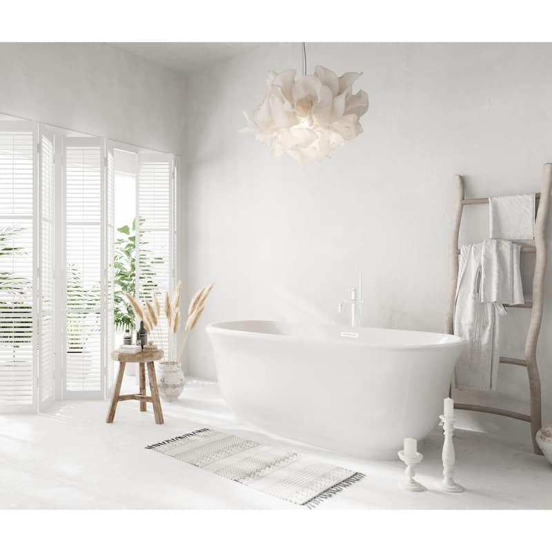 Cameron Soaking Bathtub in Glossy White