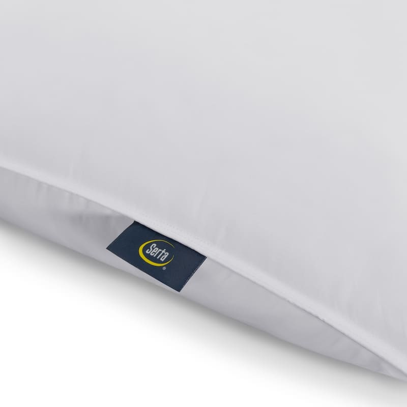 Serta Down Illusion Pillow, Down Alternative Medium/Firm, 2 Pack - White