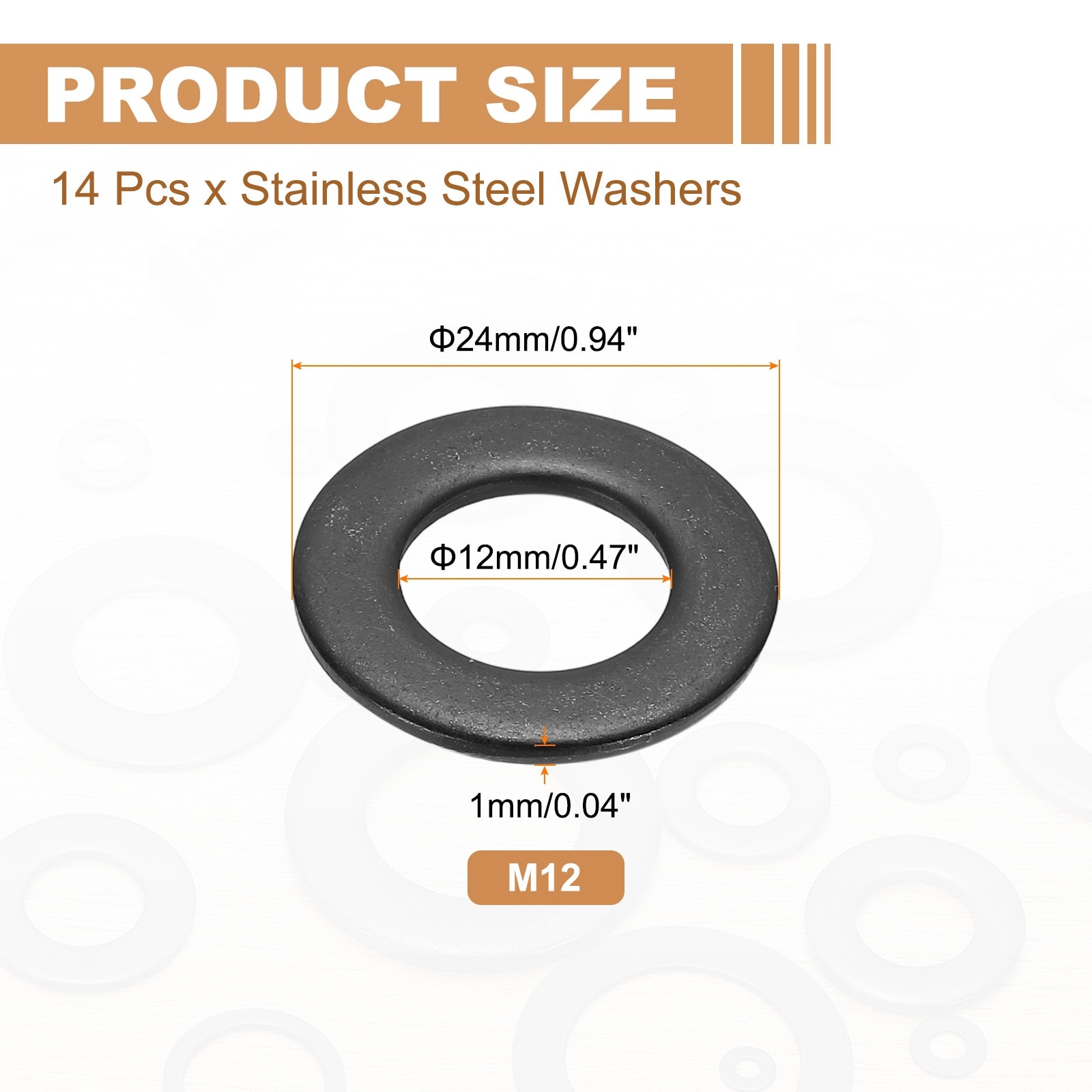 Stainless Steel Washers, mm Flat Washer Metal Washer Metric