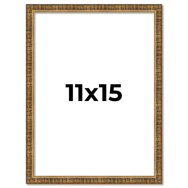 11x15 Frame Gold Picture Frame - Complete Modern Photo Frame Includes
