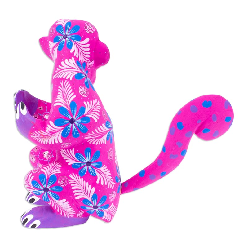 Novica Handmade Playful Soul In Azalea Wood Alebrije Figurine