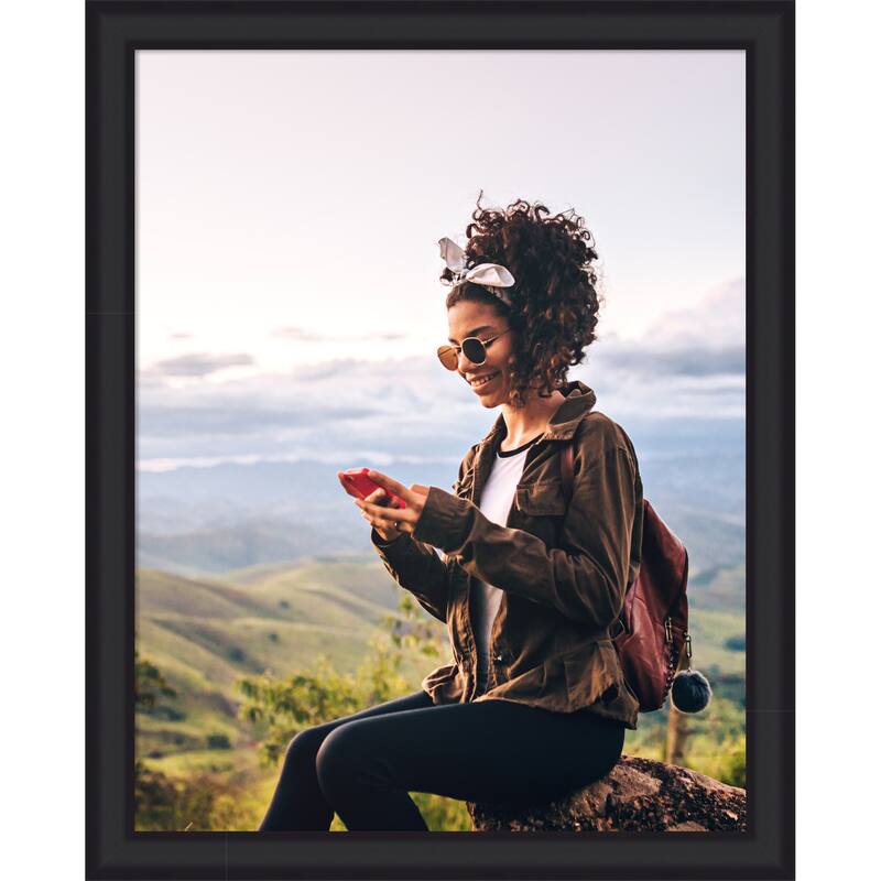 Oliver Narrow Framed Picture Frame, Photo Frame - 22x28 - Oliver Black Narrow