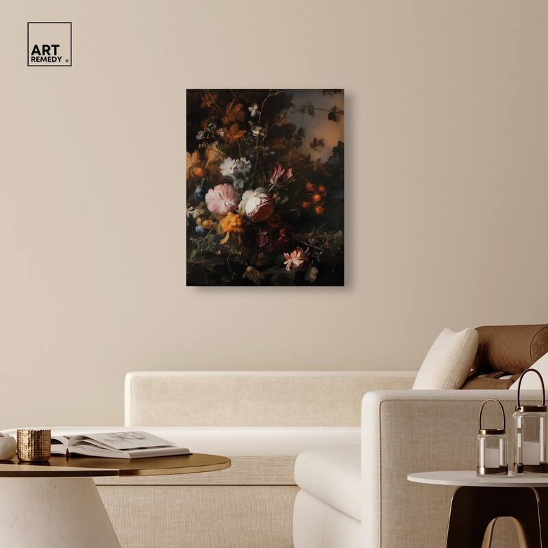 Shadowed Petal Secrets I Canvas by Art Remedy, Gallery Wrapped