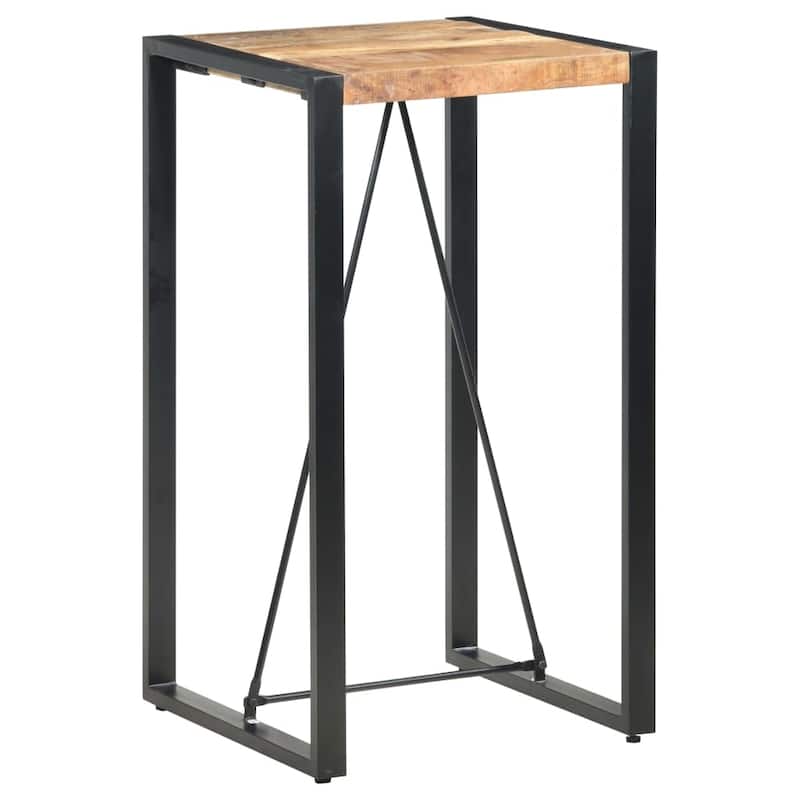 vidaXL Bar Table Kitchen Dining Room Pub Table Bistro Table Solid Wood Mango