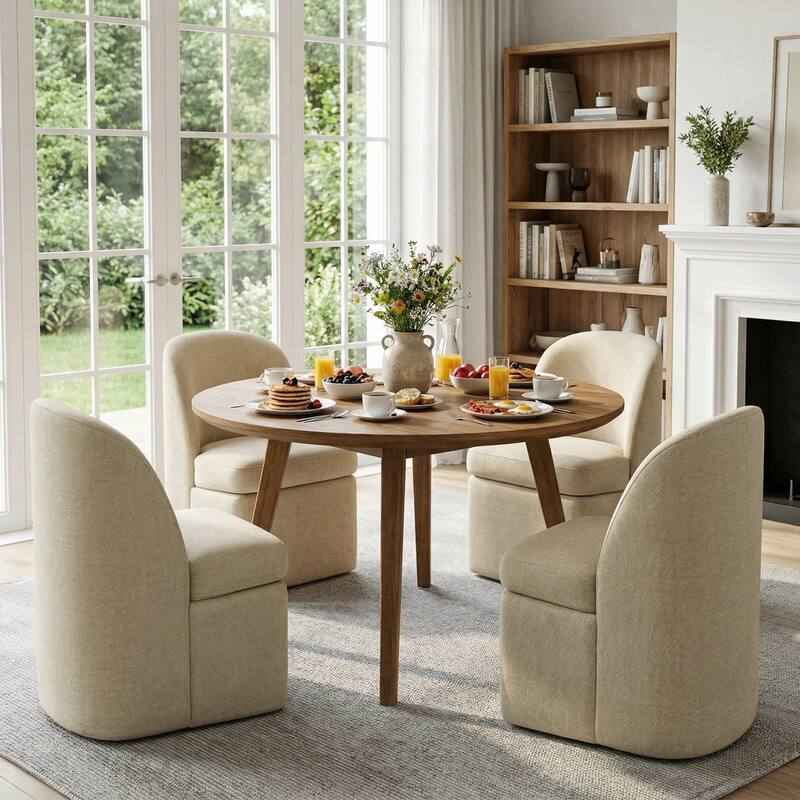 INK+IVY Lyra Dining Chair with Castors - N/A