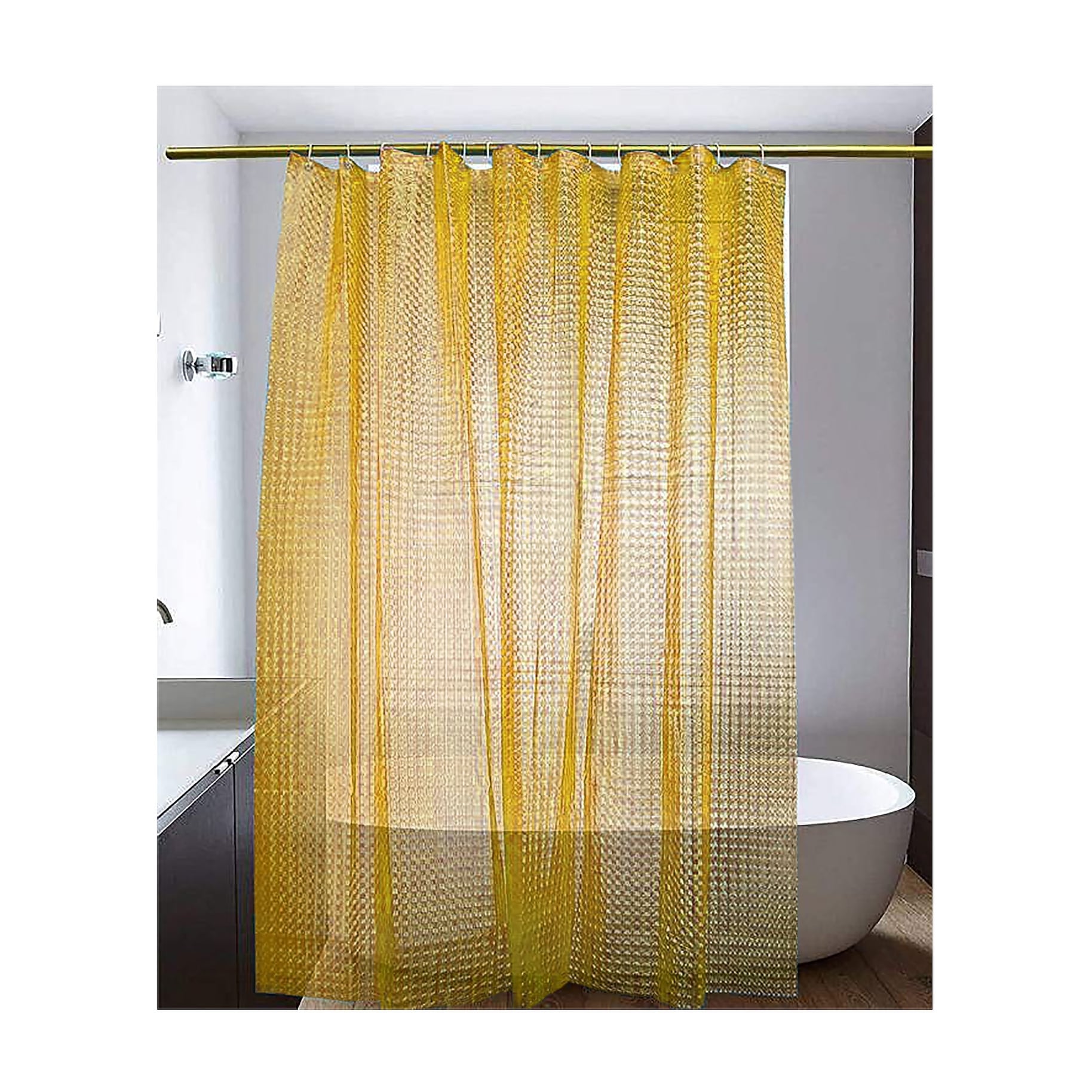 Shower Curtain Hooks Rings, Metal Wide Shower Curtain Rings Hooks For Room Shower  Rod Curtains, Golden, Set Of 12 | Fruugo IE