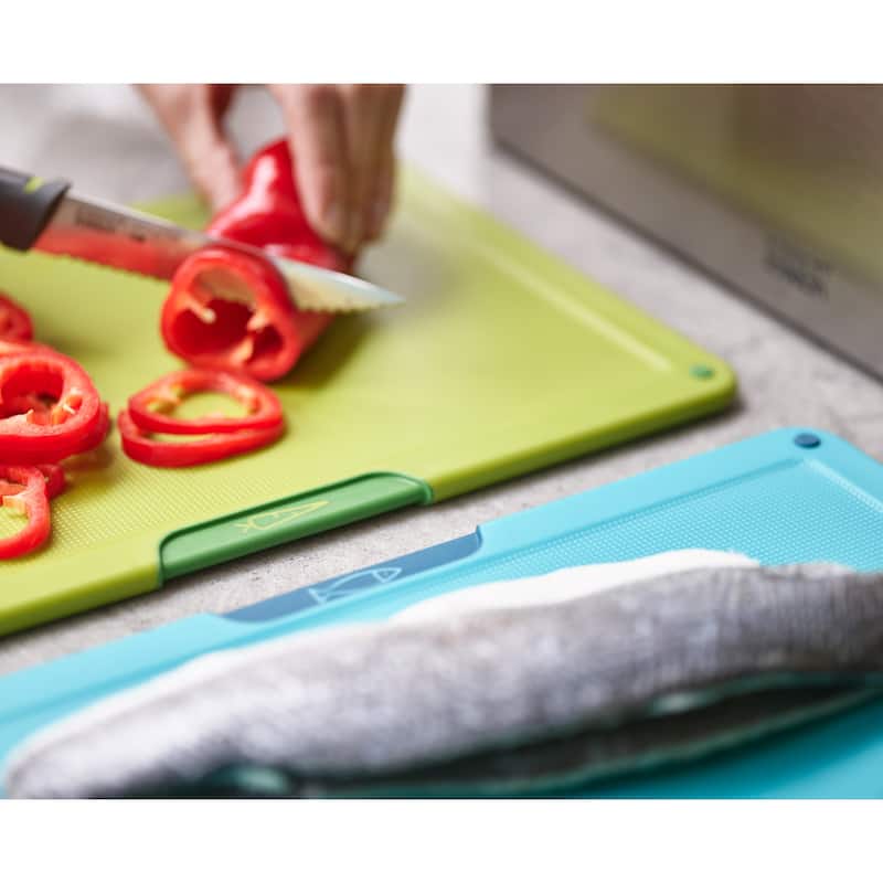 Joseph Joseph Folio Icon Steel 4-piece Cutting Board Set with Stainless Steel Case
