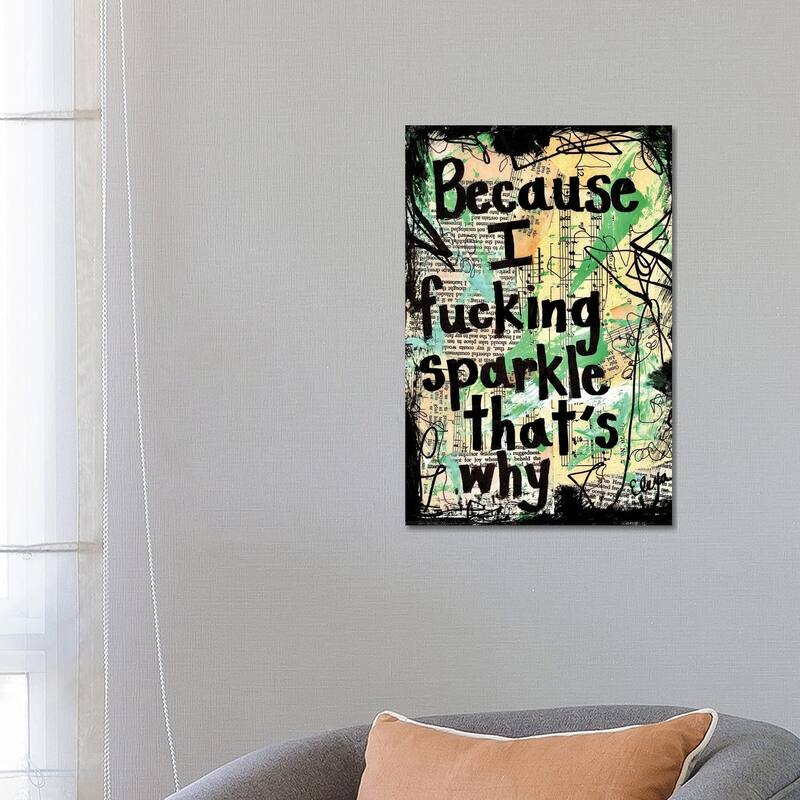 iCanvas "Sparkle" by Elexa Bancroft Canvas Print - 26x18x1.5