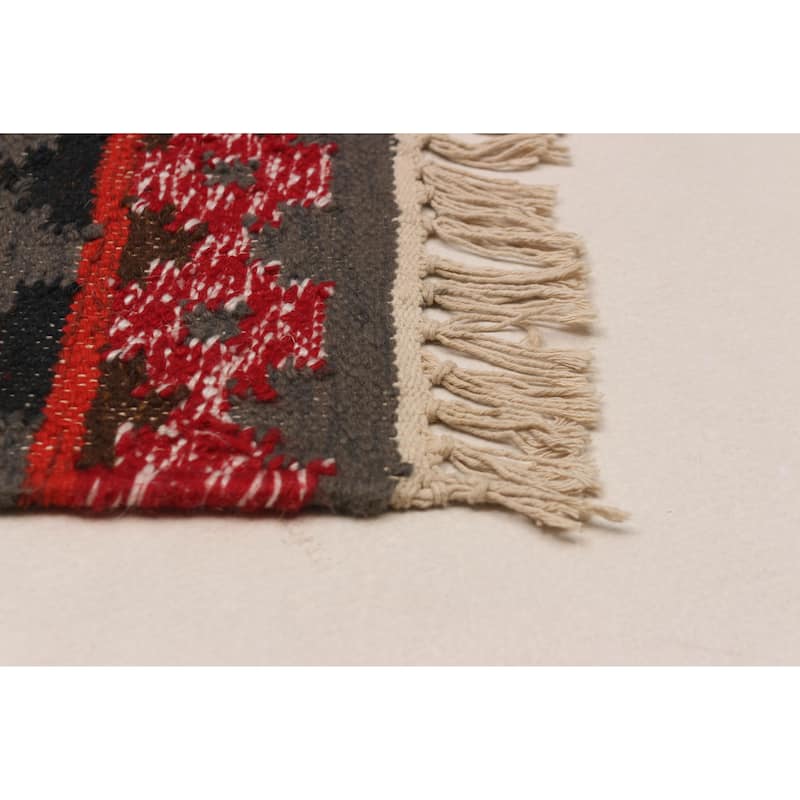 Ankara FW Grey Kilim 5'2" x 8'2" - 5'2 x 8'2