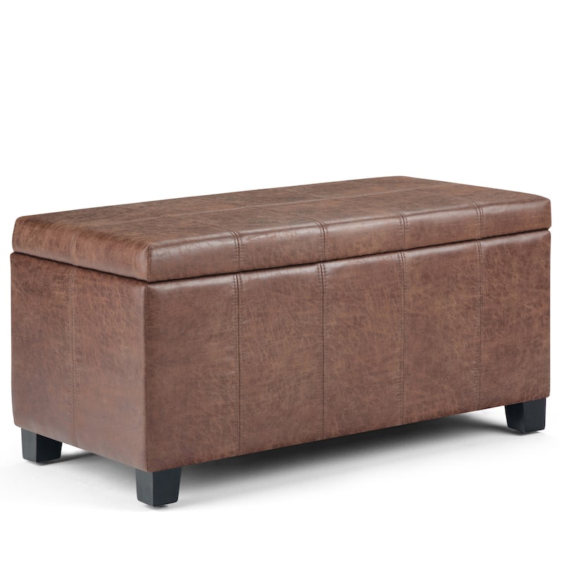 WYNDENHALL Lancaster 36 inch Wide Contemporary Rectangle Storage Ottoman