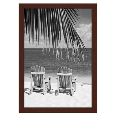 Americanflat Poster Frame in Mahogany Wood -Horizontal and Vertical Formats -13" x 19"