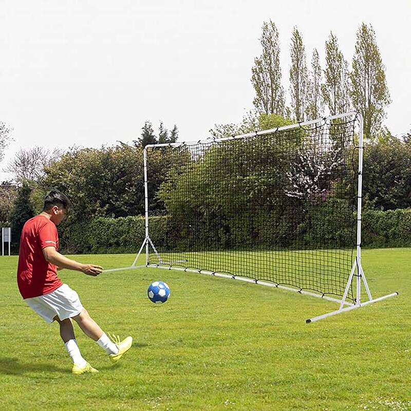 12 x 6 FT Soccer Rebounder Net Portable Football Training Equipment