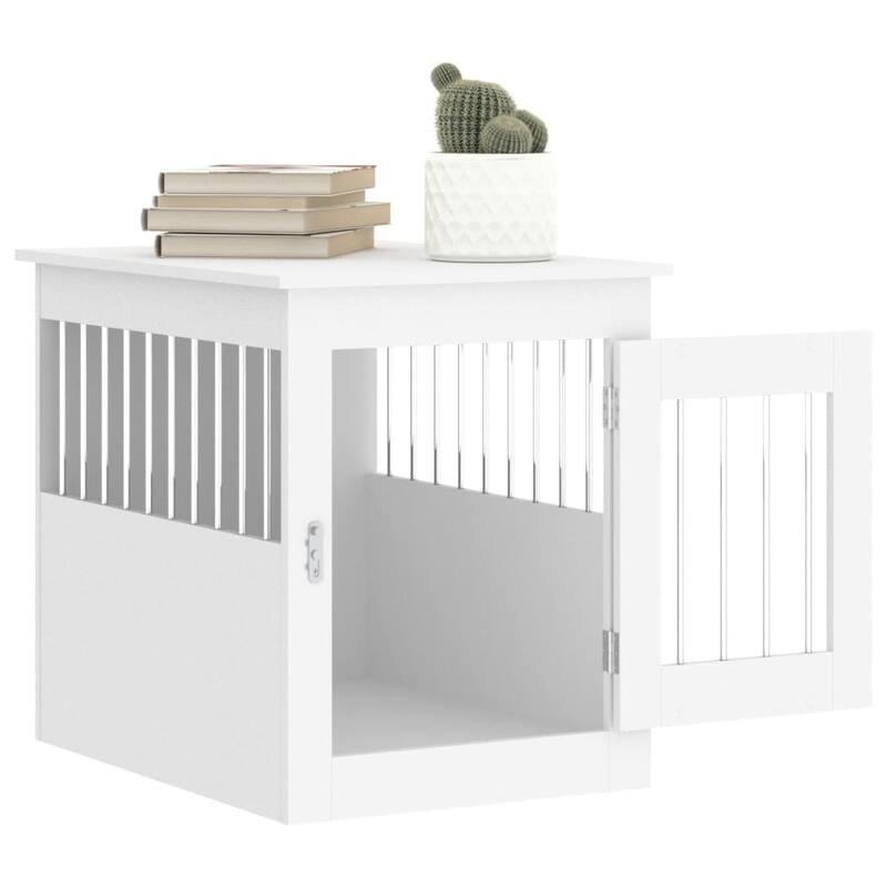 vidaXL Dog Crate with Door Doghouse Puppy Kennel Peg Cage Engineered Wood