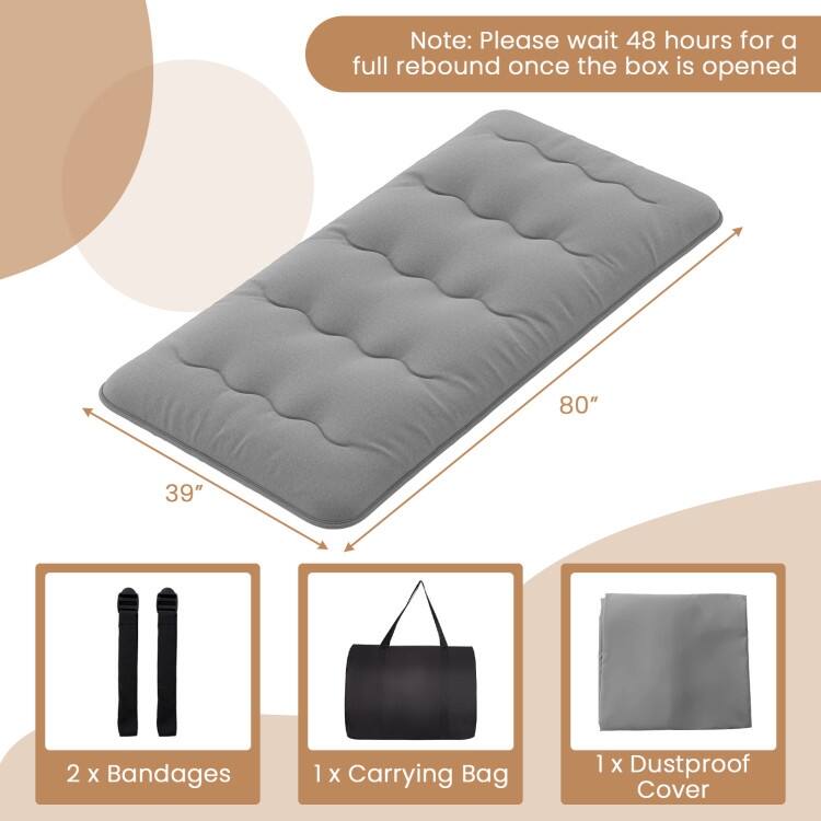 Roll Up Floor Mattress for Camping and Home Use