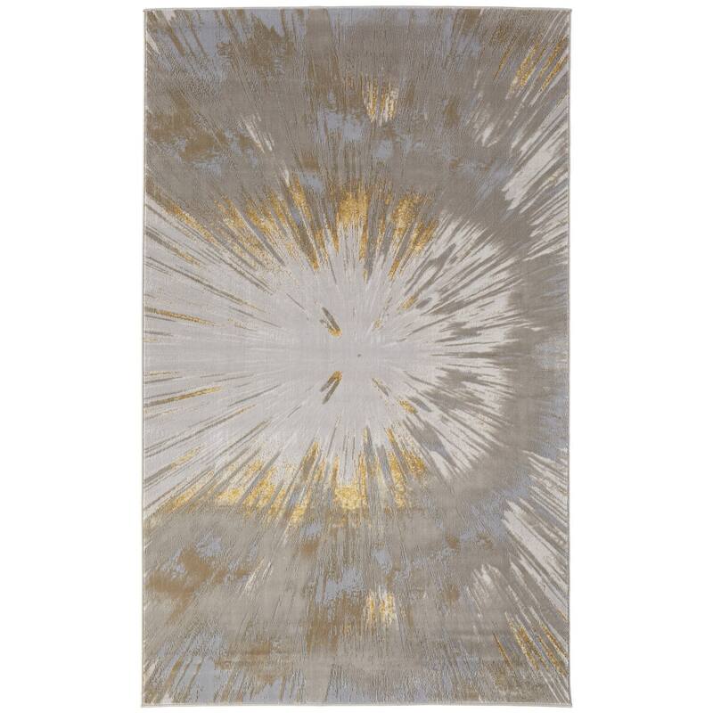 HomeRoots Abstract Bohemian Runner Area Rug
