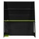 preview thumbnail 30 of 45, Full Size Esports Gaming Loft Bed Wood Frame Loft Bed with All-in-one Work Play Desk, Bookcase and RGB Ambient Light
