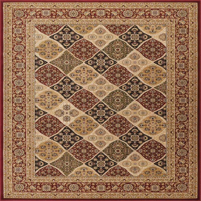 Red 2 ft. 7 in. x 9 ft. 10 in. Area Rug - 10' x 3'