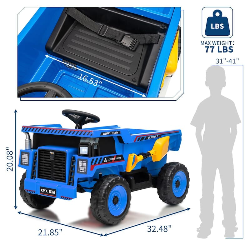 Ride on Dump Truck for Kids 3-8