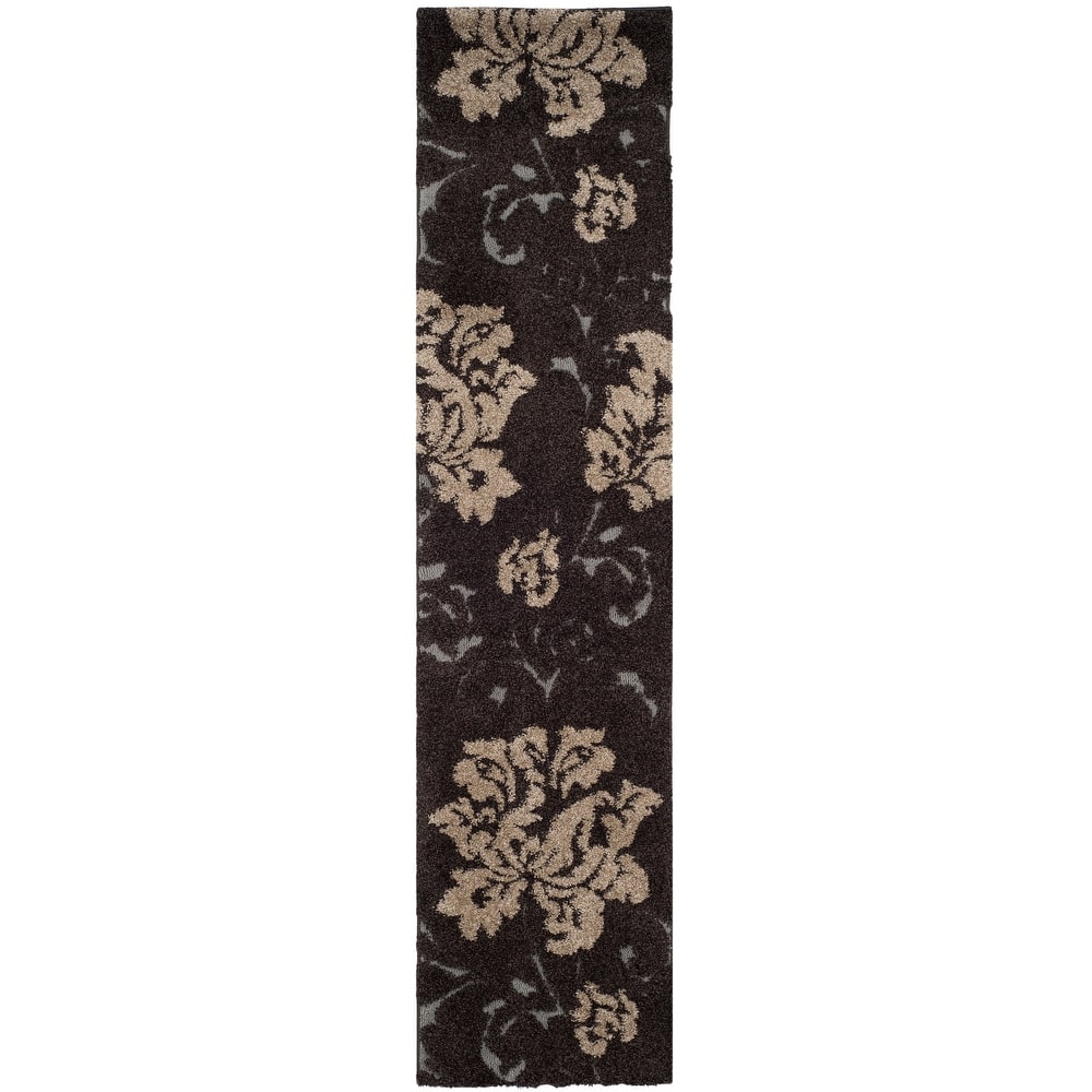 SAFAVIEH Florida Shag Kristrin Floral 1.2-inch Thick Rug