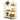 Gymax 3-Tier Kitchen Storage Utility Cart Gold Rolling Bar Serving