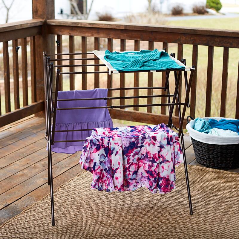 Household Essentials Expandable Clothes Drying Rack