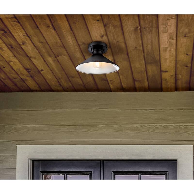 Westinghouse Watts Creek 11" Wide Outdoor Semi-Flush Ceiling Fixture