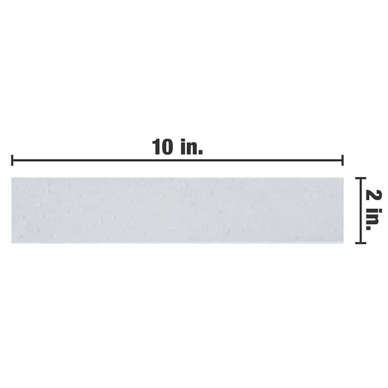 Merola Tile Muretto Bianco Glossy 2" x 10" Porcelain Floor and Wall Tile