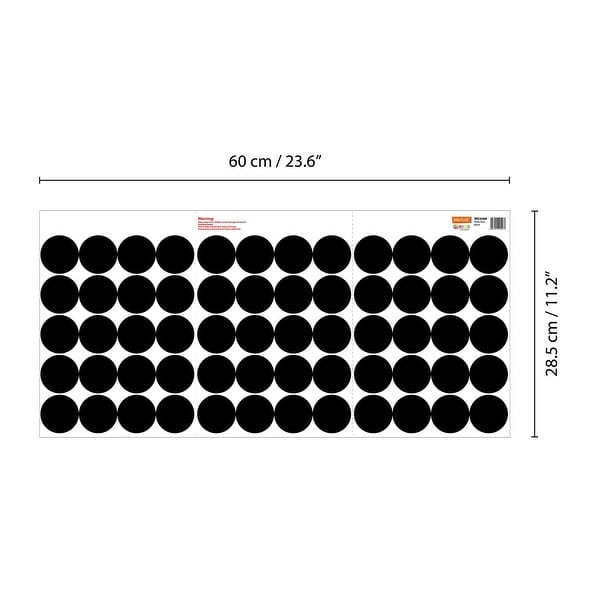 dimension image slide 0 of 2, Polka Dots Classic Black Wall Stickers Home Decals Nursery Decors