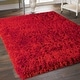 preview thumbnail 51 of 74, Super Soft Shag Modern Area Rug 9' x 12' - Red