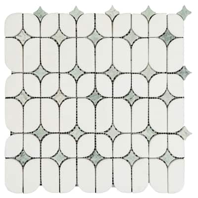 2.25" x 12.5" Marble Novelty Mosaic Wall & Floor Tile - Case (10 Sheets)