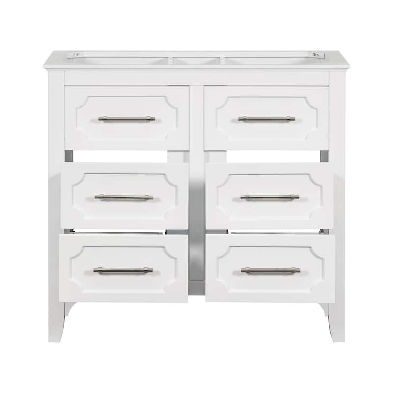 34 inch MDF Freestanding Bathroom Vanity without Counter Top