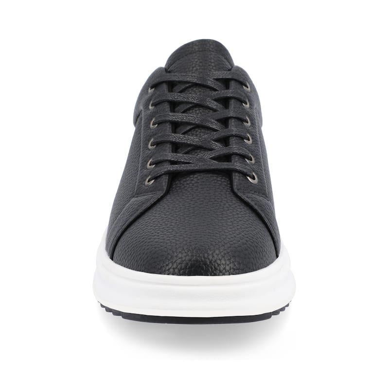 Vance Mens Robby Medium and Wide Width Casual Sneaker - Medium - Black - 11.5