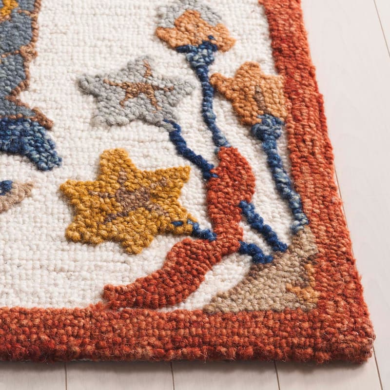 SAFAVIEH Handmade Jardin Rusa Country Floral Wool Rug
