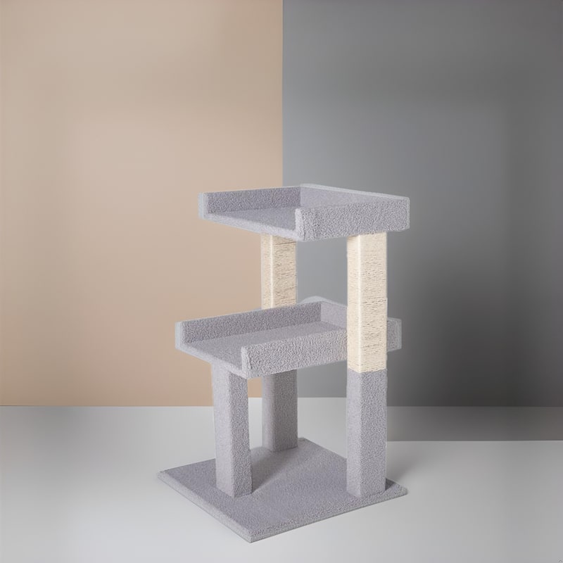 2 Tier Cat condo for Large Cats Tower with Scratching Post
