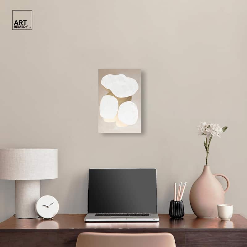 Stacked Stones II Canvas by Art Remedy, Gallery Wrapped