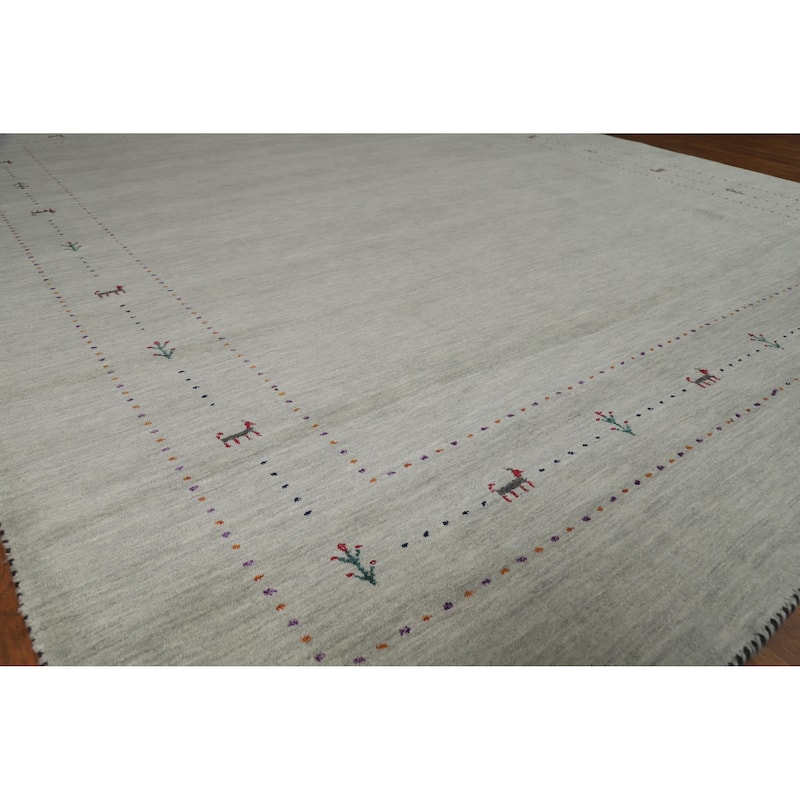 Tribal Wool Gabbeh Indian Area Rug 8x10 - 8' x 10'